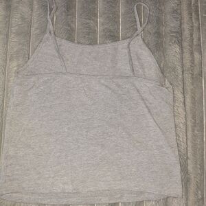 Gray Women's Spaghetti Strap Top